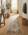 Coastal Manor Collection Area Rug -  Pierpoint Runner Blue Cream  lifestyle 59