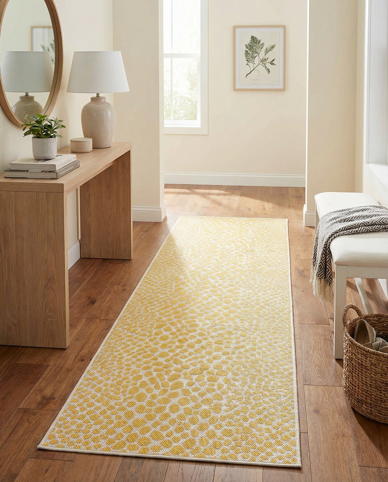 Urban Oasis Rugs Collection Area Rug -  Terrace (Yellow Ivory) Runner Yellow Ivory  lifestyle 17