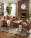 Tribal Terrace Treasures Collection Area Rug -  Incan Isle (Brown) Rectangle Brown  lifestyle 18