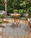 Urban Oasis Rugs Collection Area Rug -  Rooftop (Charcoal Gray) Round Charcoal Gray  lifestyle 74
