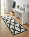 Urban Terrace Collection Area Rug -  Hudson Runner Black and White  lifestyle 22