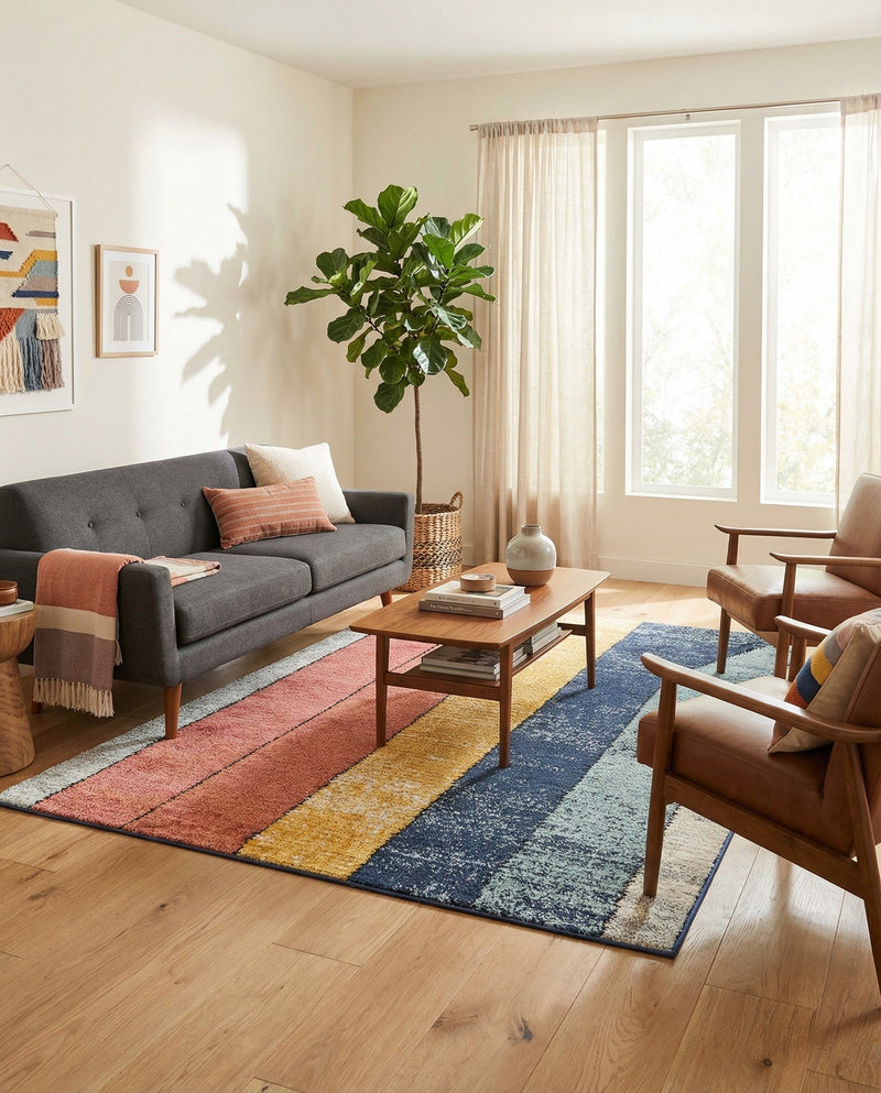 Marrakech Mosaic Collection Area Rug -  Agadir Rectangle Multi  lifestyle 10