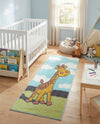 Wonder Tykes Collection Area Rug -  Frolic Runner Blue  lifestyle 40