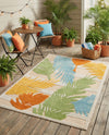 Bahama Breeze Outdoor Collection Area Rug -  CatCay Rectangle Beige  lifestyle 51