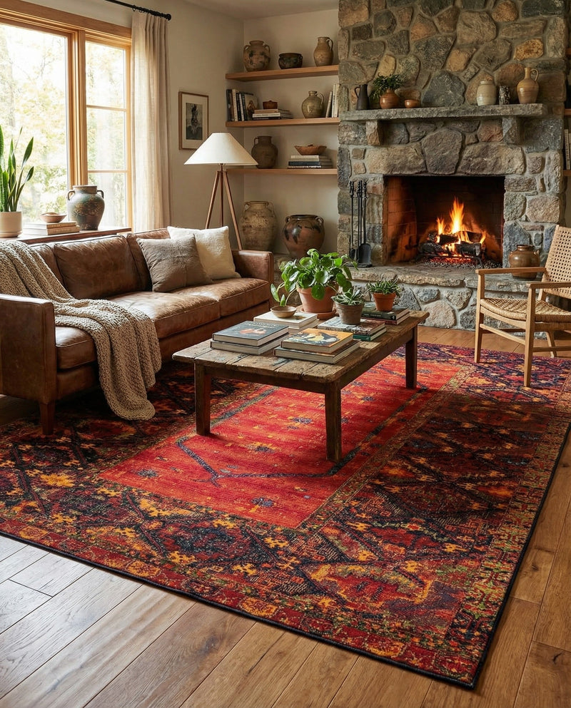 Safari Escape Rugs Collection Area Rug - Serengeti Rectangle Multi  lifestyle 29