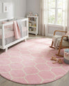 Trellis Mosaic Collection Area Rug -  Pergolatown (Light Pink) Oval Light Pink  lifestyle 35
