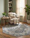 Caribbean Breeze Collection Area Rug -  Utila Octagon Fume Gray  lifestyle 73