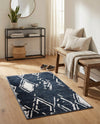 Metro Heights Collection Area Rug -  Madison Rectangle Navy Blue  lifestyle 30