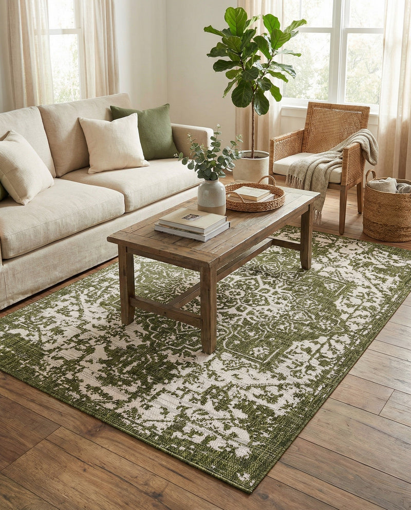 Urban Oasis Rugs Collection Area Rug -  Penthouse (Green) Rectangle Green  lifestyle 16