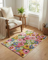 Seaside Blooms Collection Area Rug -  Marseilles Rectangle Multi  lifestyle 32