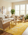 Georgetown Rugs Collection Area Rug - Dupont (Yellow) Rectangle Yellow  lifestyle 9