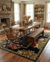 Rural Charm Collection Area Rug - Meadowbrook Rectangle Black  lifestyle 24