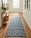 Savannah Pergola Collection Area Rug -  Pavilion (Blue) Runner Blue  lifestyle 46