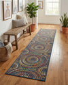 Coastal Terrace Collection Area Rug -  Lagoon Runner Multi  lifestyle 54