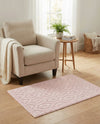 Garden Lattice Charm Collection Area Rug -  Pergola (Pink) Rectangle Pink  lifestyle 7