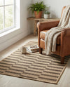 Sahara Sands Collection Area Rug -  Akhetaten Rectangle Natural and Brown  lifestyle 11
