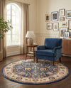 Eden Oasis Collection Area Rug -  Haven Round Light Blue  lifestyle 65