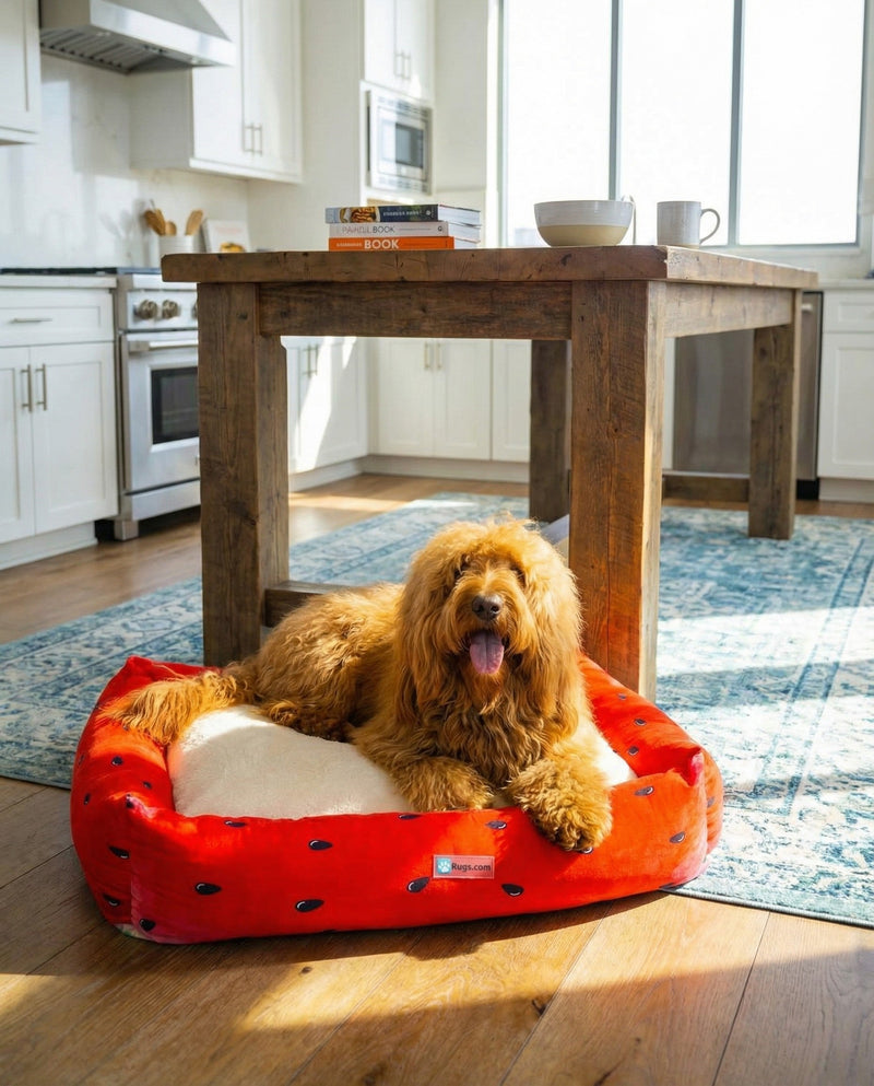 Luxury Pet Lounge Collection Pet Bed -  Haven Rectangle Multi  lifestyle 4