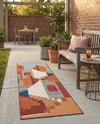Urban Terrace Collection Area Rug -  Patio Runner Multi  lifestyle 59