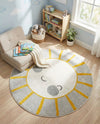 Wonder Tykes Collection Area Rug -  Twirl Round Gray  lifestyle 6