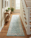 Adriana Terrace Collection Area Rug - Capri (Aqua) Runner Aqua  lifestyle 61