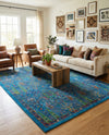 Caribbean Cove Collection Area Rug -  Tobago Rectangle Navy Blue  lifestyle 15