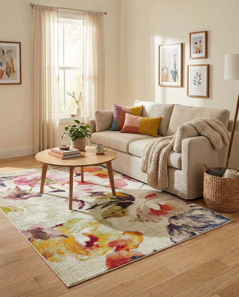 Venetian Elegance Collection Area Rug -  Marghera Rectangle Ivory  lifestyle 22
