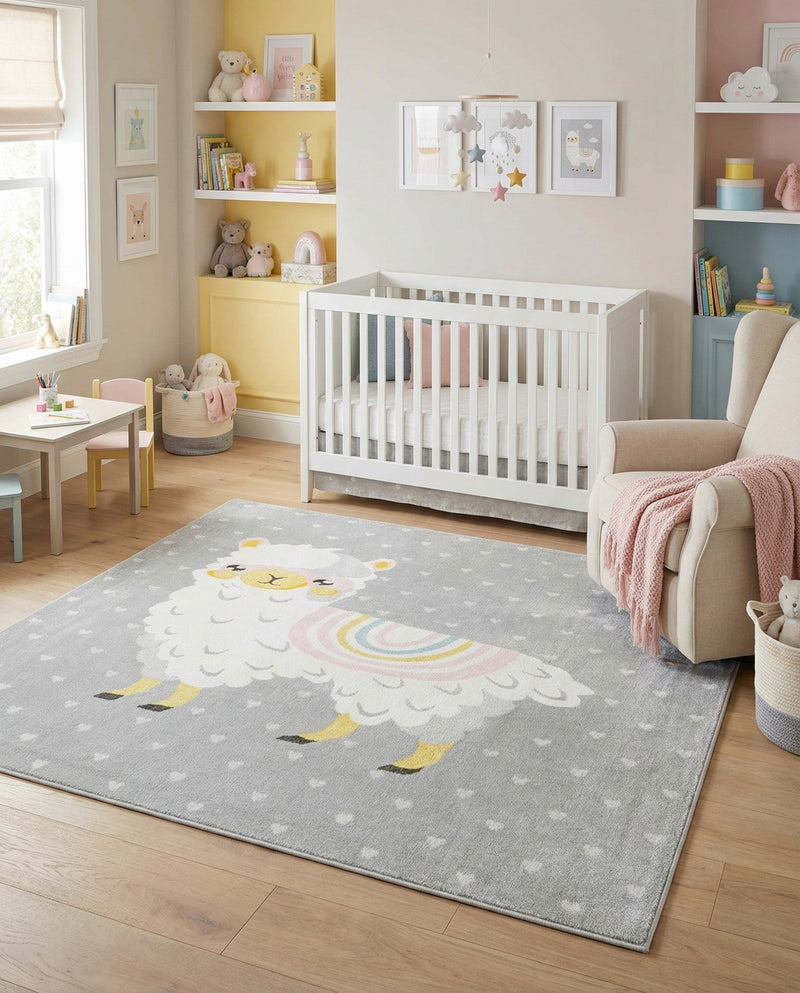Wonder Tykes Collection Area Rug -  Marvel Rectangle Gray  lifestyle 7