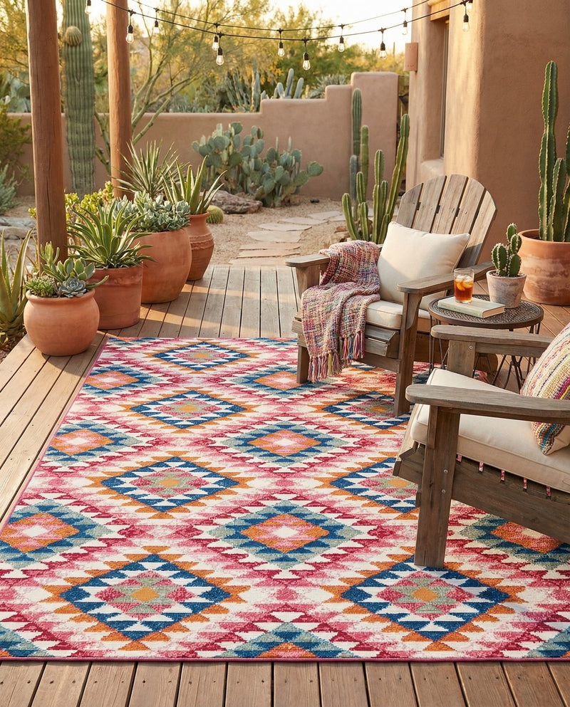Mesa Oasis Rugs Collection Area Rug - Sedona Rectangle Multi  lifestyle 5