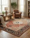 Patio Heritage Collection Area Rug -  Gazebo Rectangle Multi  lifestyle 17