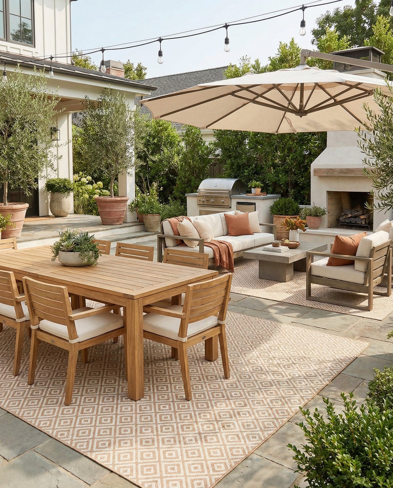 Urban Oasis Rugs Collection Area Rug -  Rooftop (Beige) Rectangle Beige  lifestyle 3