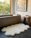 Arctic Lambskin Luxe Collection Area Rug - Tundra Rectangle White  lifestyle 29