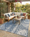Desert Nomad Terrace Collection Area Rug - Sahara (Blue) Rectangle Blue  lifestyle 14