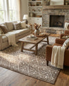 Sanctuary Retreat Collection Area Rug -  Oasis Rectangle Chocolate Brown  lifestyle 7