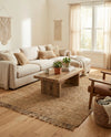 Savannah Jute Collection Area Rug - Seashore Rectangle Natural  lifestyle 9