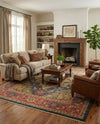Persian Elegance Collection Area Rug -  Golestan Rectangle Navy Blue  lifestyle 44