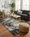 Urban Terrace Collection Area Rug -  Midtown Rectangle Black and White  lifestyle 5