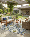 Urban Terrace Collection Area Rug -  Vista Rectangle Blue  lifestyle 9