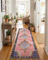 Heritage Elegance Collection Area Rug -  Winterthur (Pink) Runner Pink  lifestyle 52