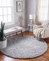 Alpine Plush Collection Area Rug -  Cortina (Sterling) Round Sterling  lifestyle 23