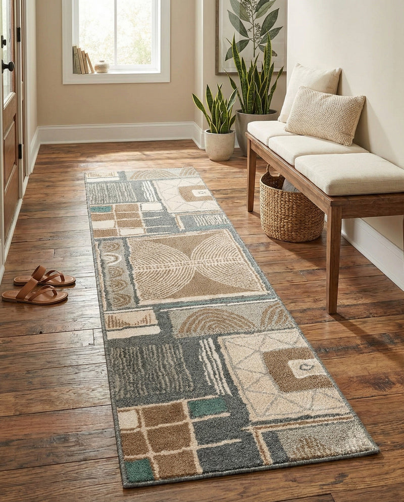 Savannah Sojourn Collection Area Rug -  Tsavo Runner Multi  lifestyle 49