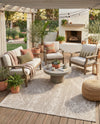 Desert Nomad Terrace Collection Area Rug - Sahara (Gray) Rectangle Gray  lifestyle 12