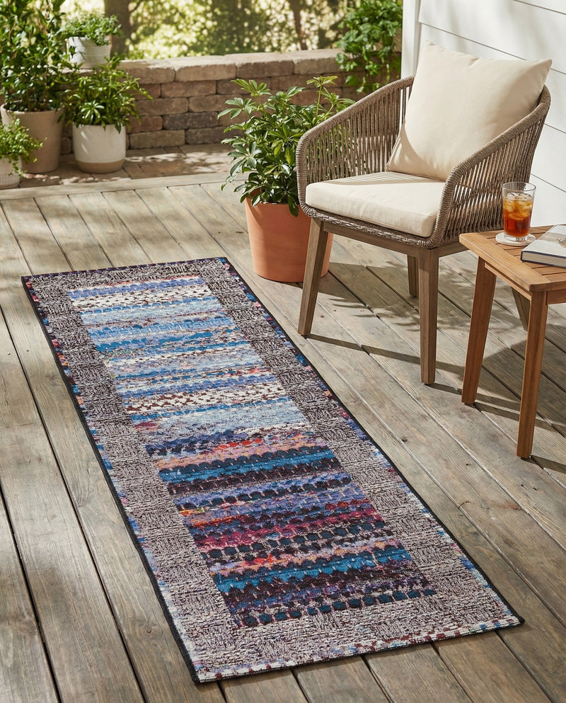 Urban Terrace Collection Area Rug -  Oasis Runner Multi  lifestyle 66