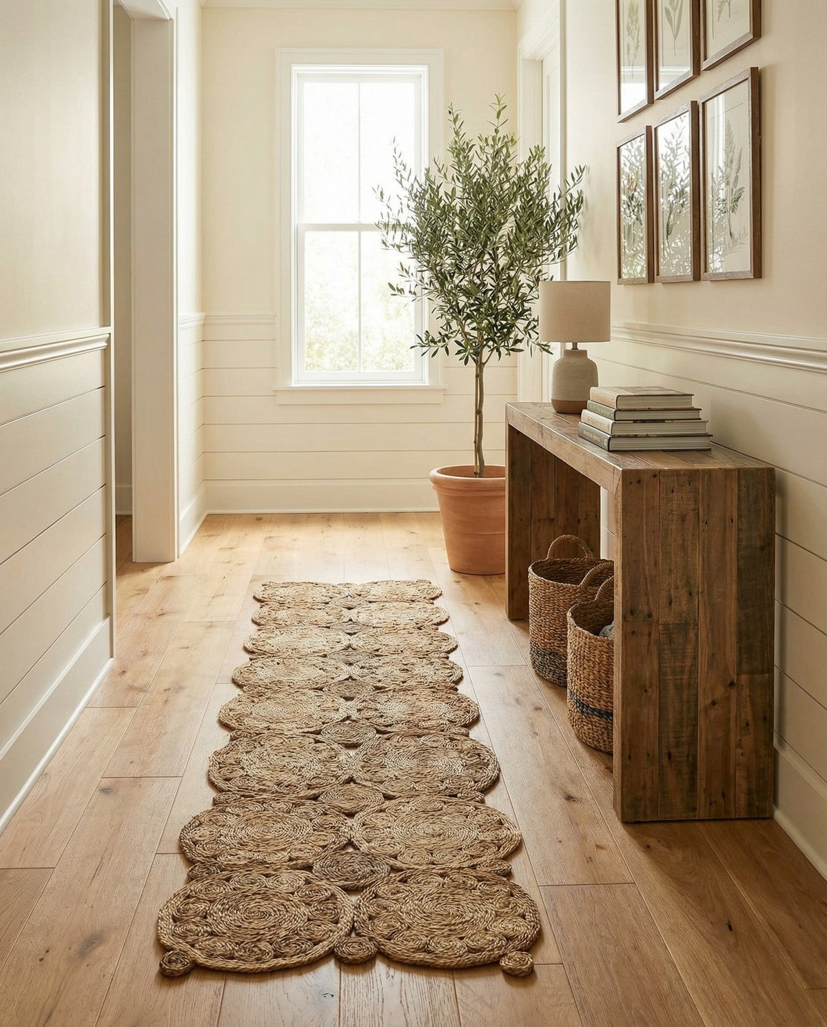 Woven Seaside Jute Collection Area Rug - Whittaker Runner Natural  lifestyle 31