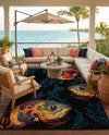 Seaside Haven Rugs Collection Area Rug -  Harbor Rectangle Multi  lifestyle 7