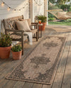 Patio Heritage Collection Area Rug -  Charleston (Beige) Runner Beige  lifestyle 67