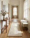 Woolen Sphere Collection Area Rug - Orbsburg (Ivory) Runner Ivory  lifestyle 55