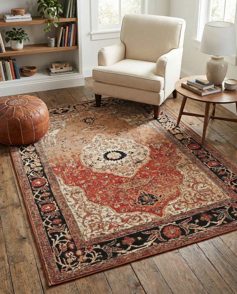 Patio Heritage Collection Area Rug -  Gazebo Rectangle Multi  lifestyle 20