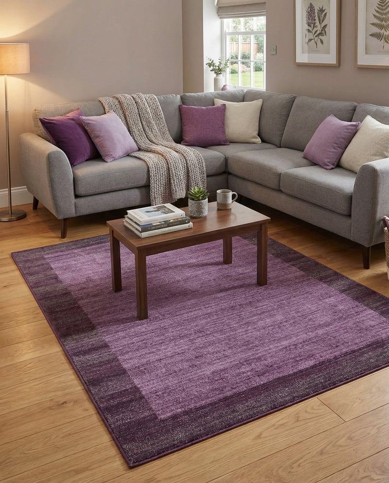 Studio Haven Collection Area Rug -  Conservatory (Violet) Rectangle Violet  lifestyle 15