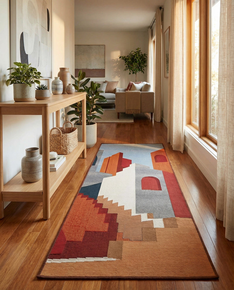 Urban Terrace Collection Area Rug -  Patio Runner Multi  lifestyle 34